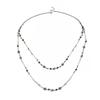 Ingemark Ethnic Flower Crystal Beads Long Chain Necklace for Women 2026 New Trend Simple Metal Neck Sweater Jewelry Accessories