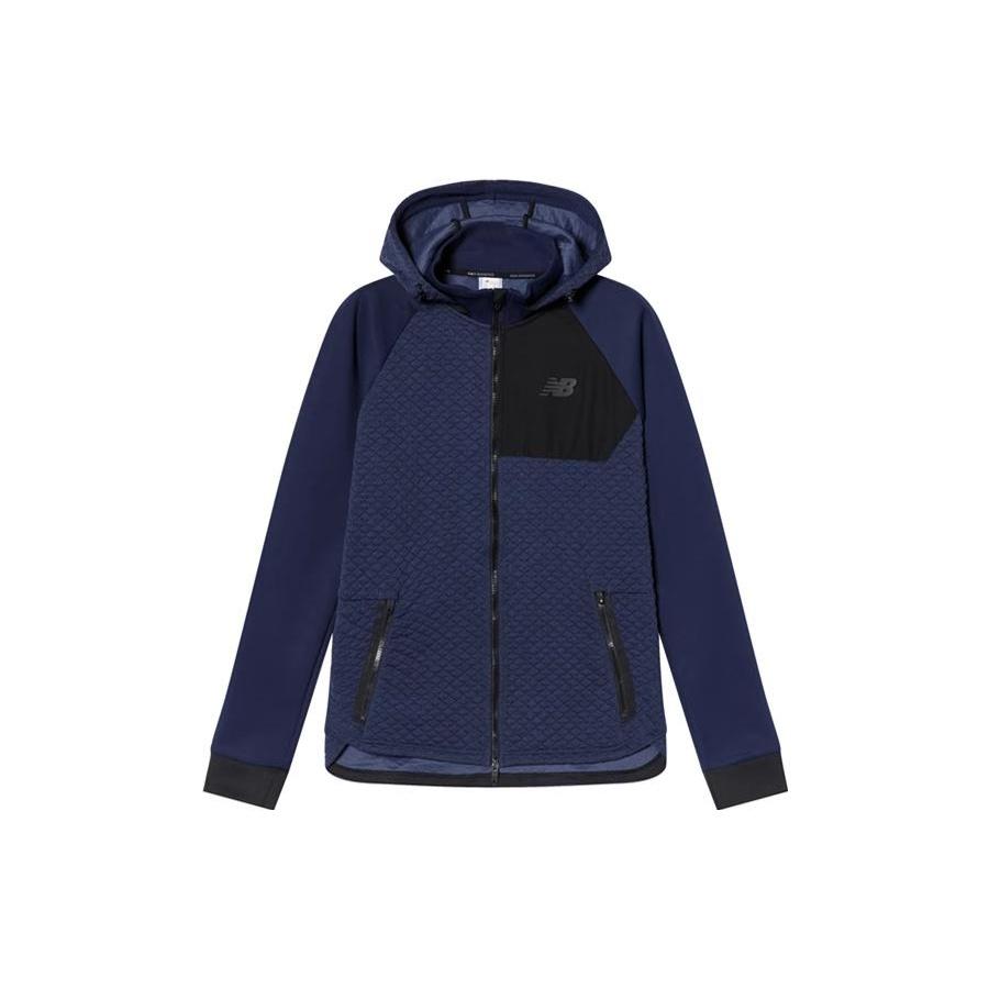 New Balance Heat Loft Full Zip Hooded Jacket Asia Sizing Blue Men s AMJ93001-PGM S