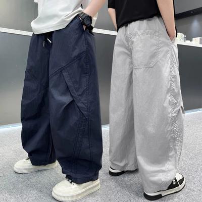 Boys' Pants Summer Thin Anti-Mosquito Pants 2025 Big Kids Casual Korean Style Long Pants Children's Summer Sports Pants