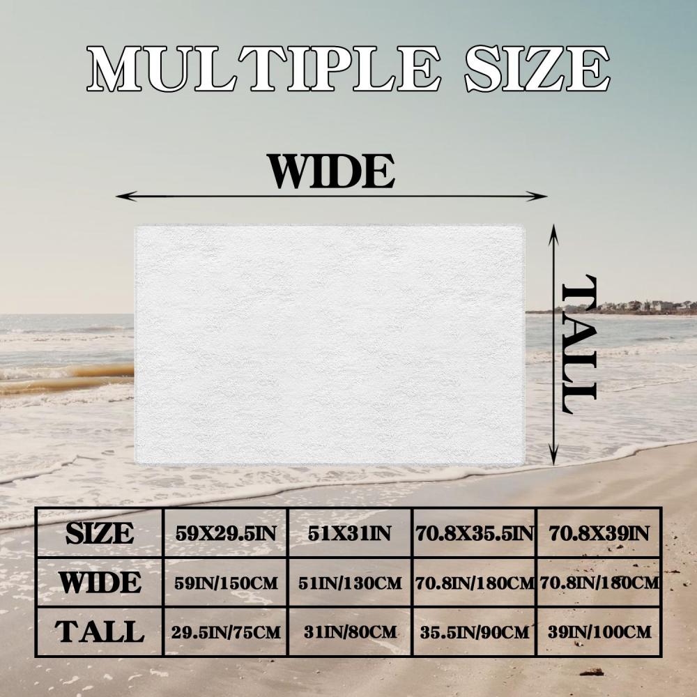 1Pc Of Personalized Beach Towel Featuring A Football Player - Made From Soft, Highly Absorbent Microfiber, Lightweight