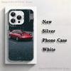 Cute M-Miata M-Mx5 Red Car Phone Case For iPhone 17,16,15,14,13,12,11,Mini,Pro,E,MAX White Matte Silicone Whtie Cover