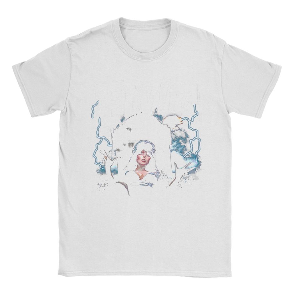 Elvira Herrin der Dunkelheit Grab und Blitz Unisex T-Shirt Vintage Tees Kurzarm Rundhals T-Shirts Baumwolle Große Größen Kleidung