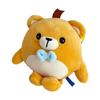 Stuffed Animal Toy Soft Cartoon Funny Bear Shoulder Bag for Kids Girl Adults Brown