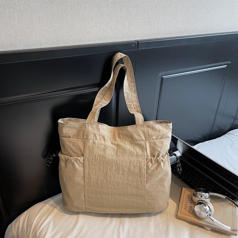 Commuting Large Capacity Nylon Bag Women's Multi-Pocket Shoulder Tote Bag Student Class Bag