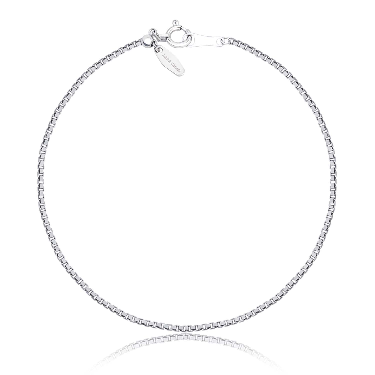 

Chain Bracelet Pt850 Platinum Venetian Width Length 18cm [Lara Christie] 0.85mm Approx. 1.5g lb97-0002-pt платиновий