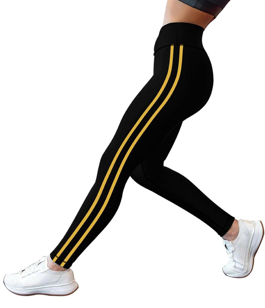 Kadın Yüksek Bel Düz Renk Yoga ve Fitness Pantolonu
