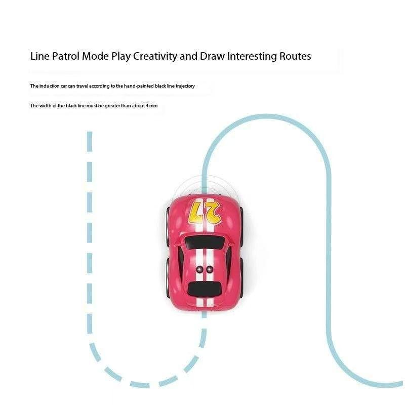 Remote-controlled Induction Car with Intelligent Obstacle Avoidance,Following,Line-tracing,Drifting,Charging Capabilities Children's Electric Toy Car