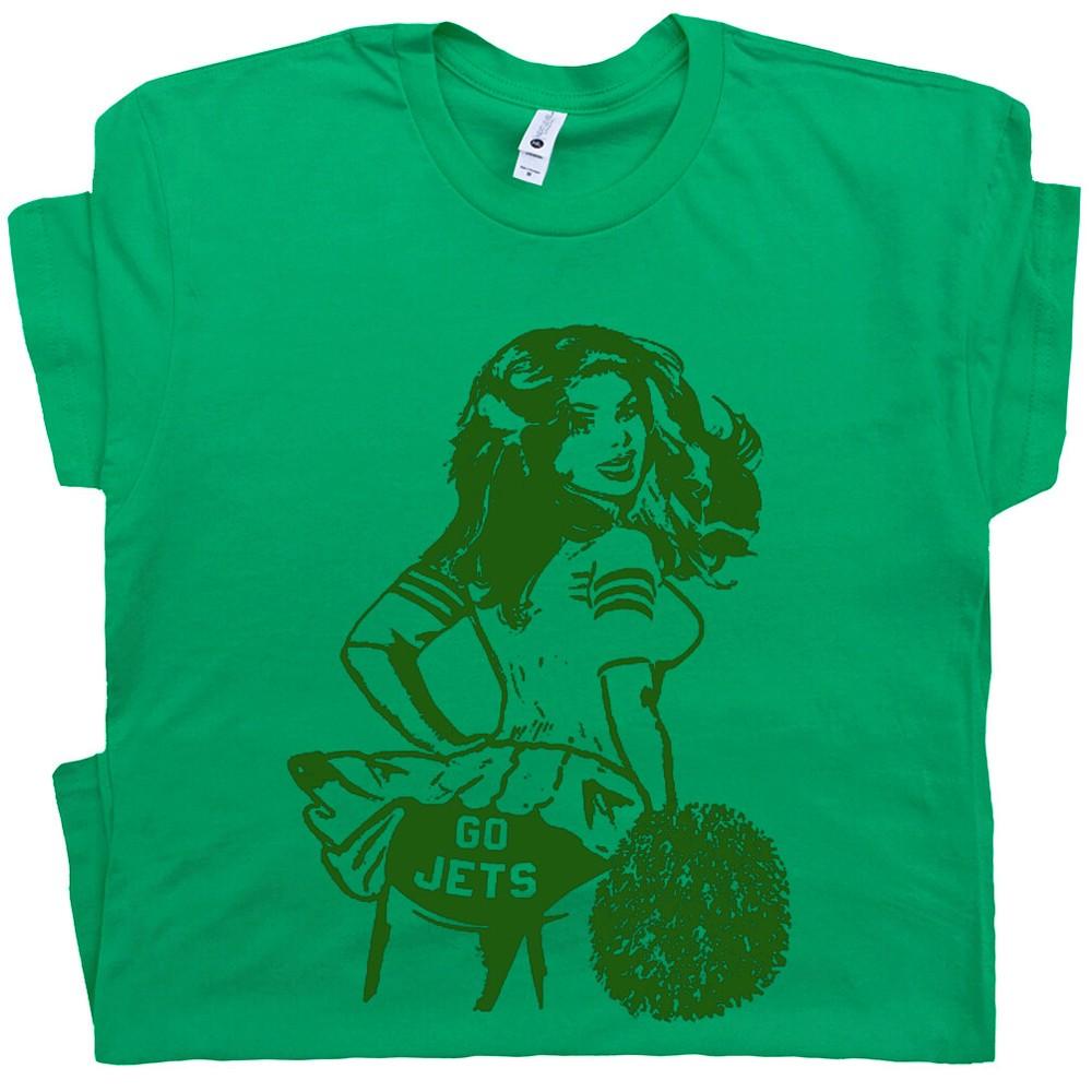 Go Jets T Shirt Vintage Jets Shirt Football Cheerleader Retro Throwback Tee