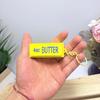 PVC Butter Block Keychain Pocket Size Mechanical Sound Gadget Sensory Key Ring  Office Workers