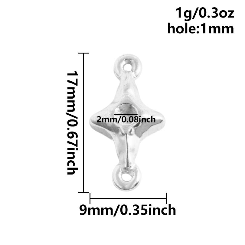 6pcs Steel Color Assorted Pendant Filligree Moon Sun Doji Charm Stainless Steel Charms For Jewelry Making Bracelets DIY Keychain