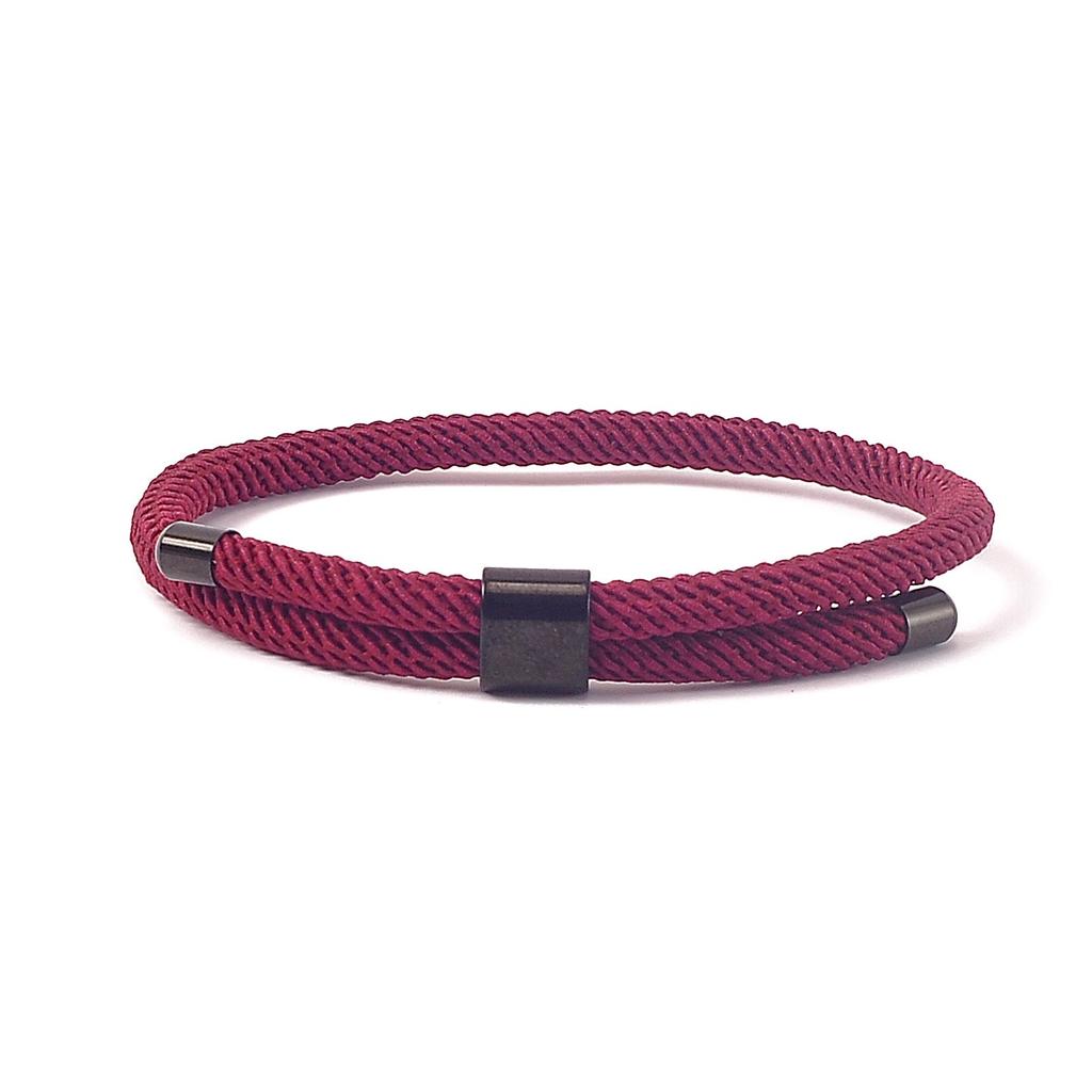 Pulsera de Diseño Minimalista de Venta Caliente Pulsera de Cuerda Milano Colorida Hebilla de Acero Inoxidable Pulseras Ajustables de Cuerda Roja Regalo