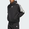 Adidas Basketball The 2026 Collection Chapter 01 3-Stripes Fleece Hoodie Unisex Loose Fit Warm Casual Tops Black JZ7914
