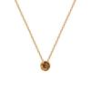 304 Stainless Steel  Birthstone Necklace 18K Real Gold Plated Link Cable Chain Necklace For Women Jewelry Gift 45cm, 1 Piece