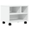 Printer Stand with Casters White 41 X 32 X 34.5 Cm