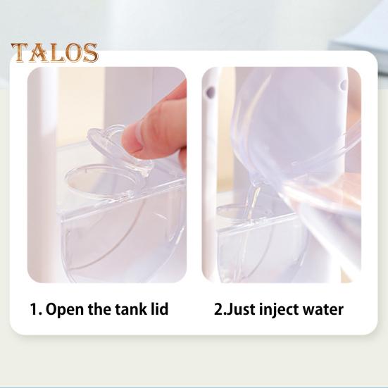 Ventilator de birou fără pale cu 6 moduri de viteză, flux de aer puternic, design compact, portabil, reîncărcabil, răcire silențioasă, ventilator cu pulverizare