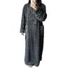 Women's Flannel Nightgown Fuzzy Fleece Sleepdress Loose Crew Neck Long Nightdress with Pockets Cozy Plush Warm Winter Pullover Loungewear