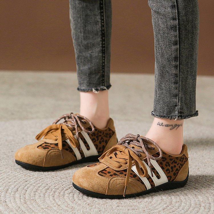 Zhang Linghe same thick-soled track formula racing shoes 2025 new thin-soled red German training shoes women's shoes