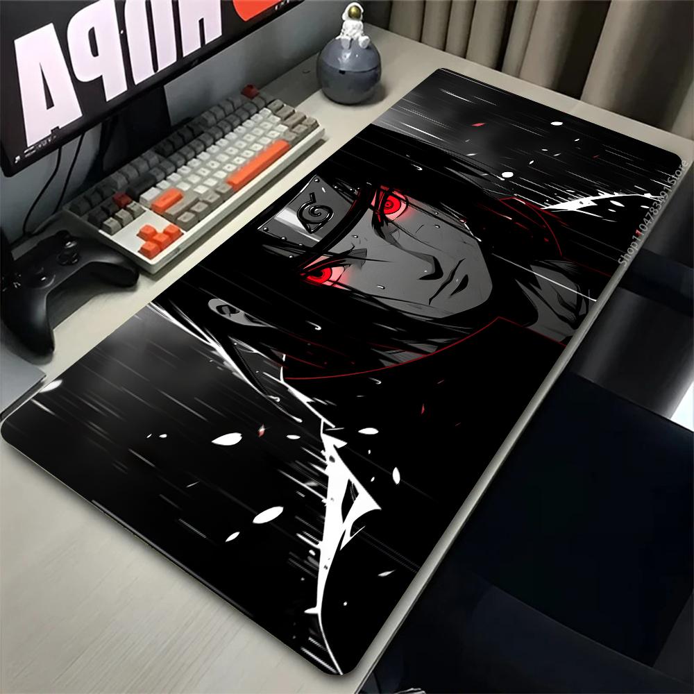 Naruto Itachi Uchiha Mouse Pads Gamer PC Computer Large XXL Desk Mat Keyboard Anime Gaming Accessories Mousepad Carpet