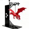 Levitating Dragon Bookshelf LED Lamp Unique Floating Design Warm Glow for Fantasy Enthusiasts Home Decor Gift