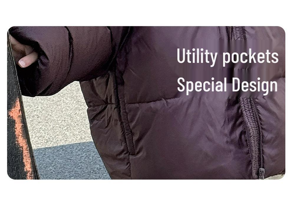 2025 Winter Korean-Style Boys' Hooded Down Jacket - Thick, Stylish Toddler Coat