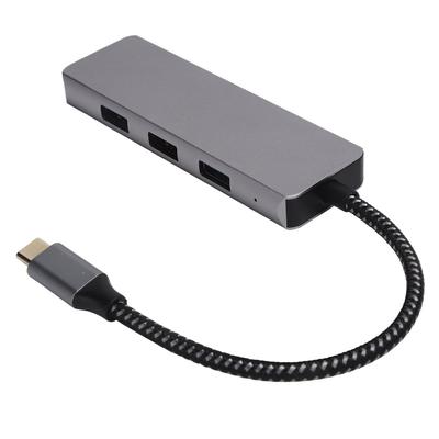4'ü 1 Arada Hub TypeC'den Yüksek Çözünürlüklü Multimedya Arayüzü USB2.0 USB3.0 Docking Station Adaptörü
