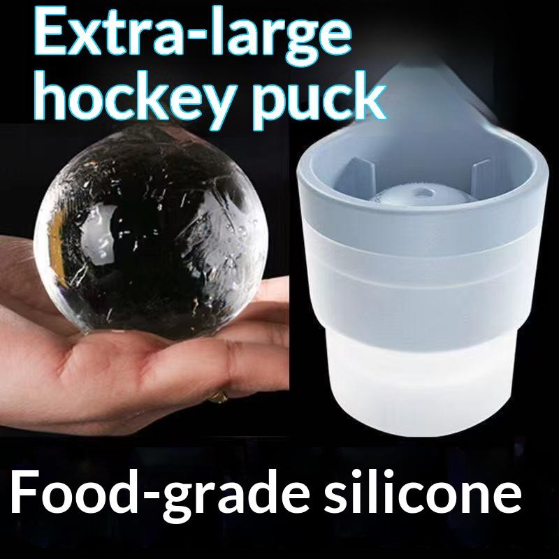 10Pcs Silicone Round Ice Hockey Mold Maker Large Spherical Ice Cube Grinder Suitable For Bar Home Kitchen Supplies
