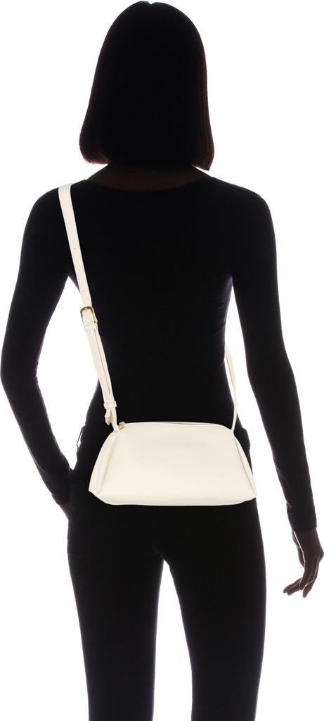 Synthetic leather horizontal shoulder bag