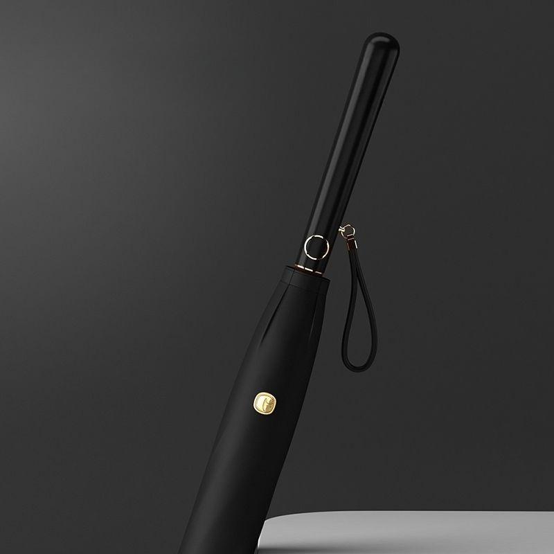 Umbrelă de Lux Goddess Automată cu Mâner Lung, Dublu Scop pentru Soare și Ploaie, Plastic Negru, Cadou de Afaceri, Umbrelă de Soare