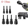 6-19mm Magnetic Nut Screwdriver Deep Socket Adapter 1/4inch Hex Wrench Heads Chromium-vanadium Steel Deep Socket 1/4 Hex Socket