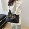 Stylish Solid Color Tote Bag With Zipper Closure And Phone Pocket For Women