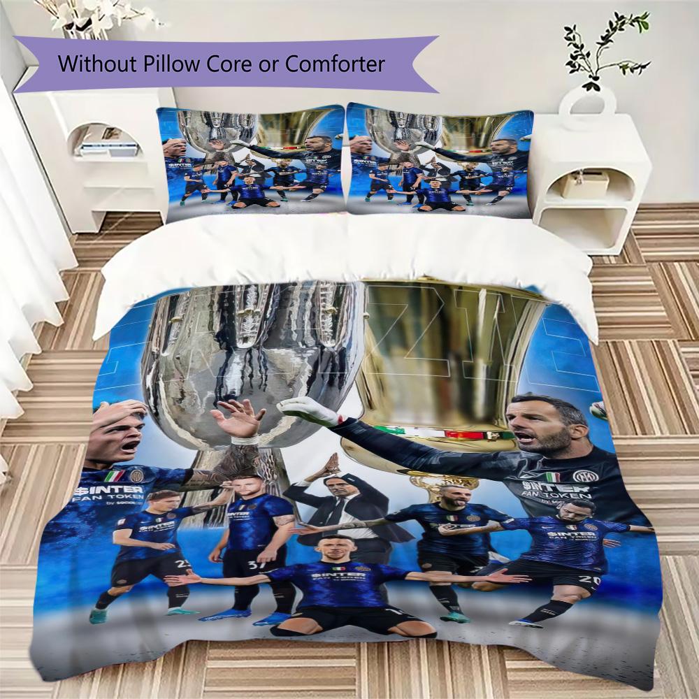 Famous F.C. Internazionale Milano football player Lautaro Martínez Home Decoration Soft Bedding Down Pillowcase Duvet Cover (without core) L8