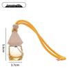Colored Glass Car Air Freshener Bottle with Lanyard – Rearview Mirror Pendant & Essential Oil Diffuser