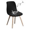 Diamond Jacquard Waterproof Shell Chair Cover Eames Curved Chair Cover Cover Hotel Club Wholesale Tables and Chairs