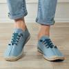 Lace-Up Canvas Shoes Men's Shoes Hand-Sewn Hemp Pope Fisherman Flats Shoes Men Linen Espadrilles