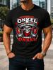Einmal Onkel Immer Onkel Graphic Sombrero Skeleton Red Cups Boots And Uncle Quote Unisex All Unisex All Tshirt