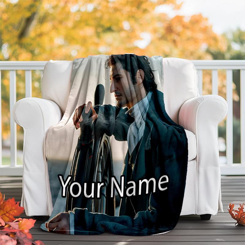 Custom Name The Count of Monte Cristo Theme Printed Blanket - Perfect for Couch, Bed, Travel & Outdoor Use | Machine Washable, Cozy & Durable.
