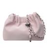 2025 new Korean version niche design simple pleated cloud bag fashion versatile commuter chain messenger bag women