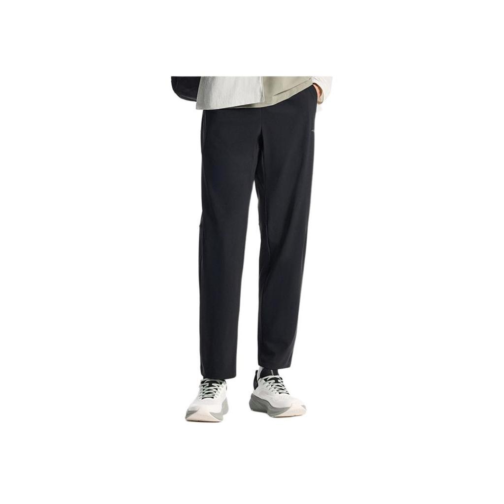 Anta Trainingsserie Einfarbige Mittelhohe Atmungsaktive Vielseitige Hose Herrenhose Schwarz 152527301D-1