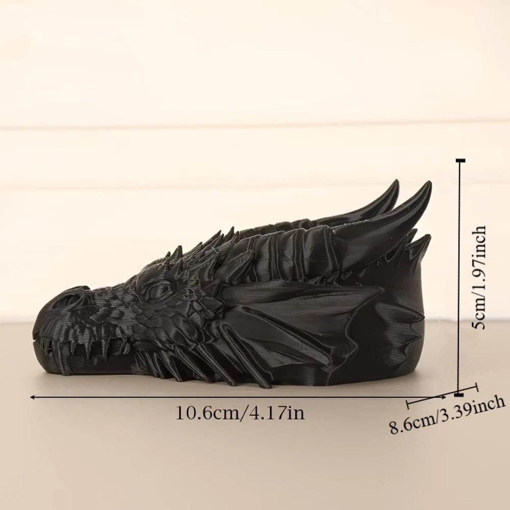 Support Présentoir Multifonctionnel pour Bijoux Ornements Tête de Dragon Impression 3D Bureau