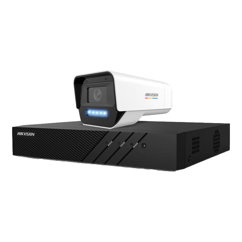 Hikvision Ultra HD Full-Color PoE Surveillance Camera System CN plug (adapter included)