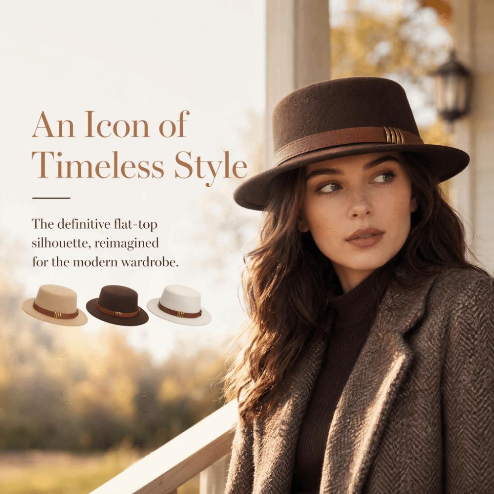 Warm Formal Hat Belt Ornament Opper Hat Trendy Bucket Hat Autumn and Winter