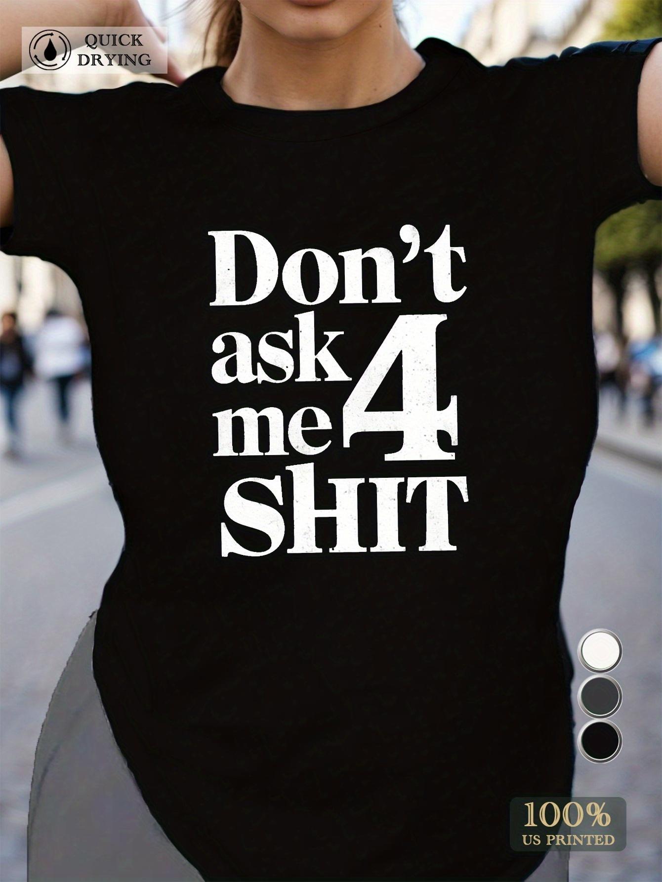 

DON T Women S Comfit T-Shirt This Minimalist Fresh And Stylish Women S Casual Sports T-Shirt Has a Round Neck And Short Sleeves 4XL