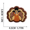 Christmas Theme Embroidery Cloth Sticker Cartoon Apple Patch Sticker Glitter Powder Material Little Squirrel Computer Embroidery Label