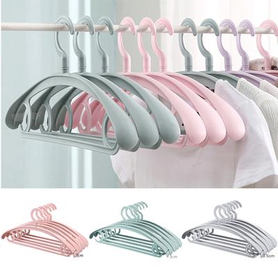 5Pcs/pack Traceless Clothes Hanger Closet Organizer Widen Clothes Drying Rack Coat Display Hanger Wardrobe Hanger Racks
