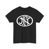 Oval Vintage Monogram JNC Letter Logo Graphic T‑Shirt SIZE S‑5XL
