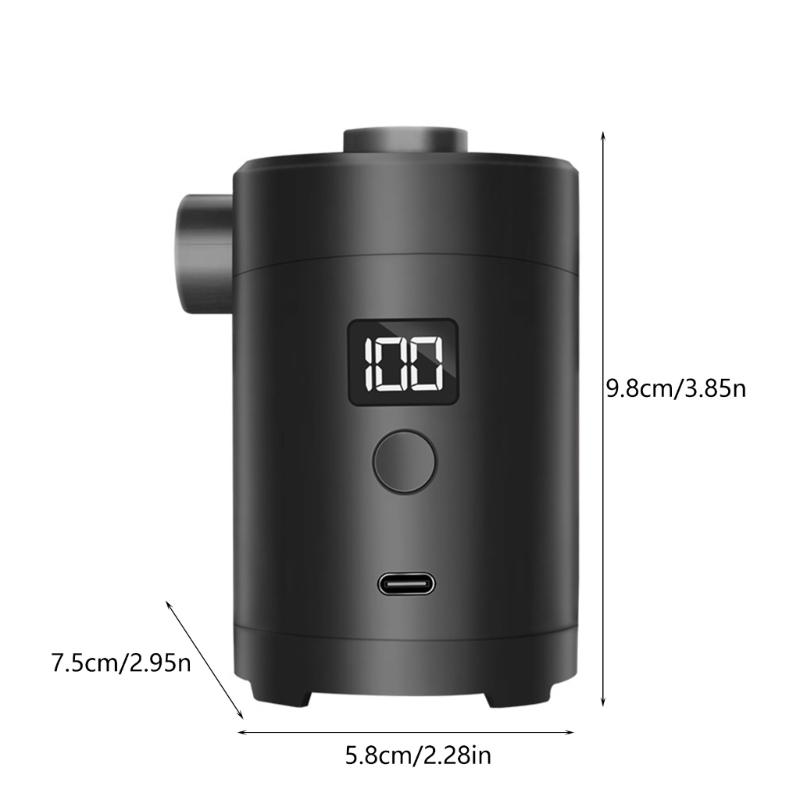 Fast Charging Camping Air Pumps Portable Design Multiple Attachments Lightweight for Outdoor Inflatable Equipment
