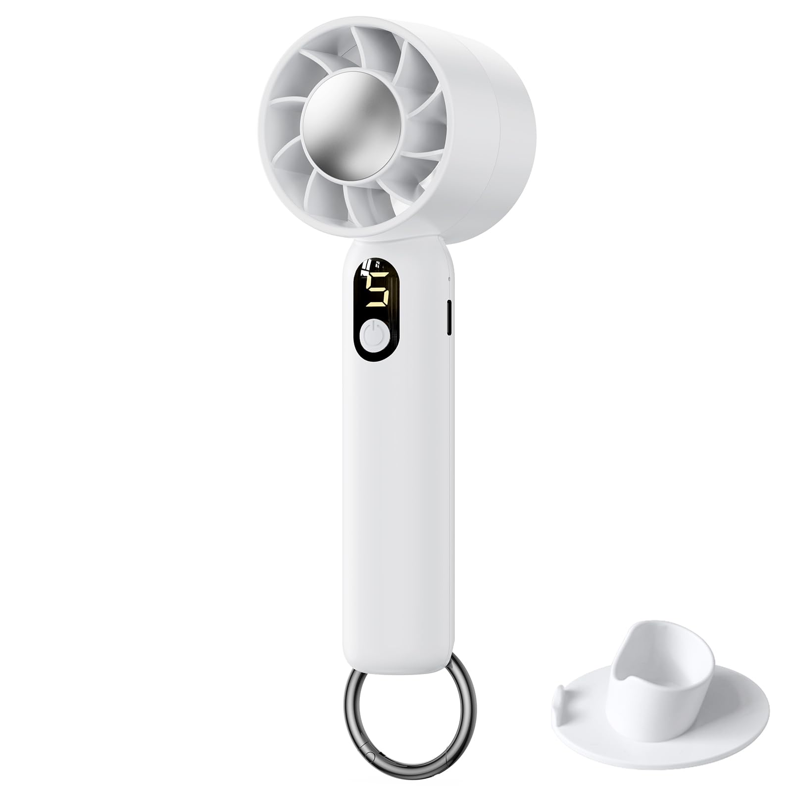 

Parhatstor Portable Handheld Tabletop 5 Levels of Air Flow Large Long Continuous Air Heat Stroke Fan, Fan, Fan, Quiet, Adjustment, Capacity, Blowing,