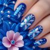 24 Pezzi Unghie Finte French Press Semplici Punte Unghie Design Striscia Amore Unghie Finte Quadrato Corte Donna Acrilico Copertura Completa Nail Art Unghia Finta