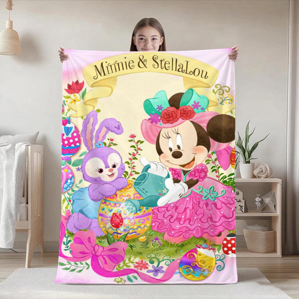 Home and Decoration Cute Fashion Throw Blankets for Beds/sofa M-Minie mouse Blanket for Camping/Traveling Blanket Best Gifts