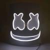 Fashion Luminous LED Mask DJ Costumes Accessories Glow Supplies Neon Light Marshmallow Mask For Music Festival Nightclub Dance